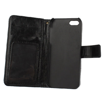 Flip Leather Case with Card Slots & Holder for iPhone 5 & 5s & SE & SE