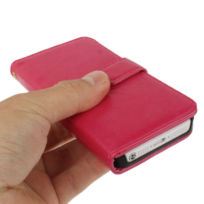 Flip Leather Case with Card Slots & Holder for iPhone 5 & 5s & SE & SE