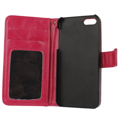 Flip Leather Case with Card Slots & Holder for iPhone 5 & 5s & SE & SE