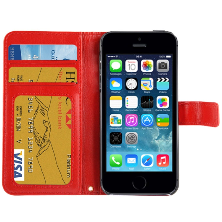 Flip Leather Case with Card Slots & Holder for iPhone 5 & 5s & SE & SE