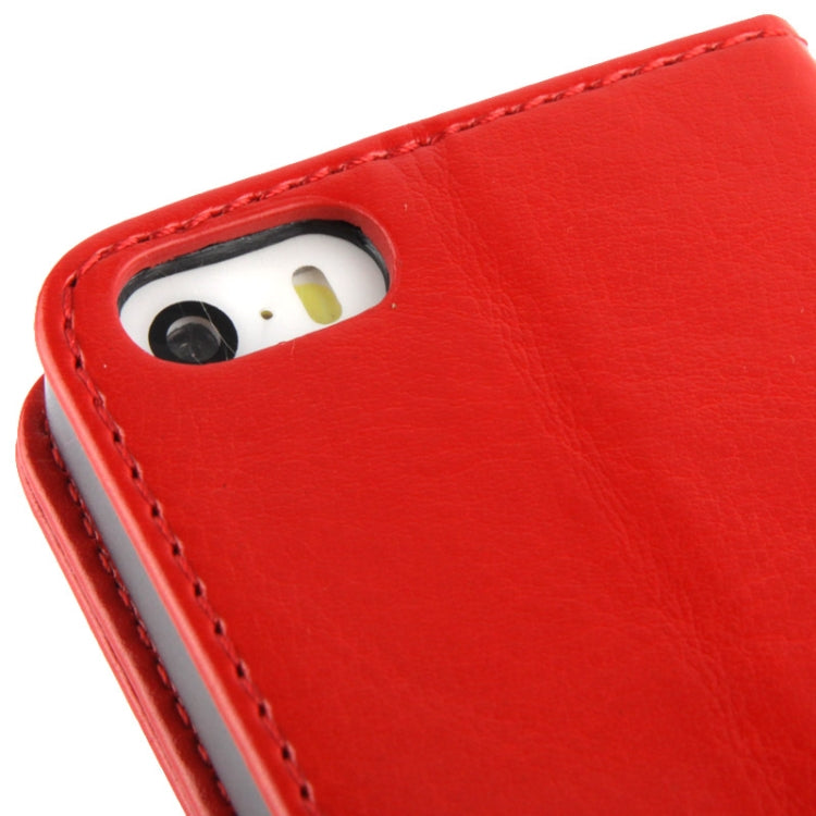 Flip Leather Case with Card Slots & Holder for iPhone 5 & 5s & SE & SE
