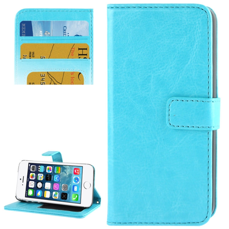 Flip Leather Case with Card Slots & Holder for iPhone 5 & 5s & SE & SE