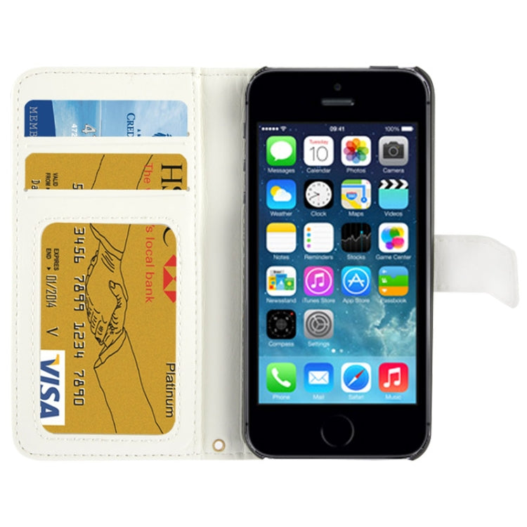 Flip Leather Case with Card Slots & Holder for iPhone 5 & 5s & SE & SE