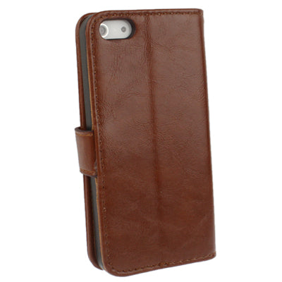 Flip Leather Case with Card Slots & Holder for iPhone 5 & 5s & SE & SE