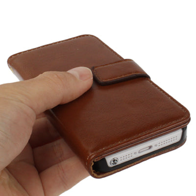 Flip Leather Case with Card Slots & Holder for iPhone 5 & 5s & SE & SE