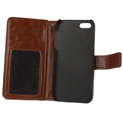 Flip Leather Case with Card Slots & Holder for iPhone 5 & 5s & SE & SE