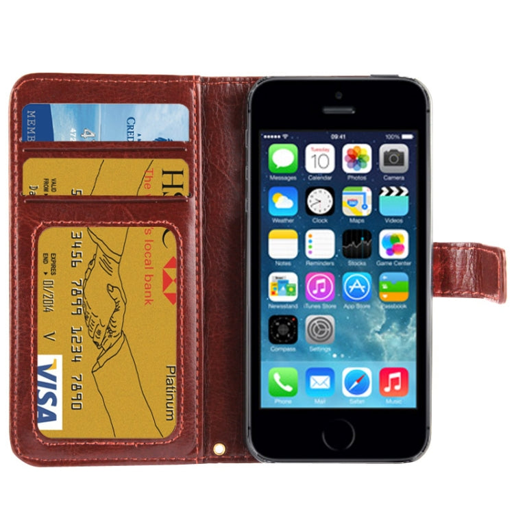 Flip Leather Case with Card Slots & Holder for iPhone 5 & 5s & SE & SE