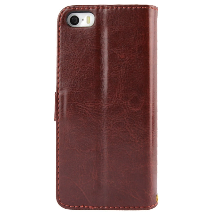 Flip Leather Case with Card Slots & Holder for iPhone 5 & 5s & SE & SE