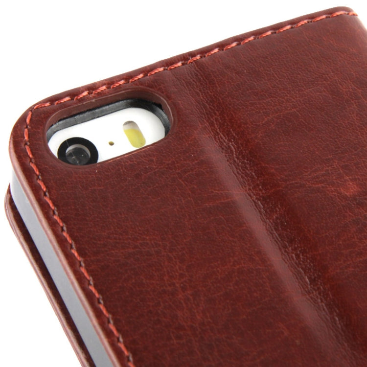 Flip Leather Case with Card Slots & Holder for iPhone 5 & 5s & SE & SE