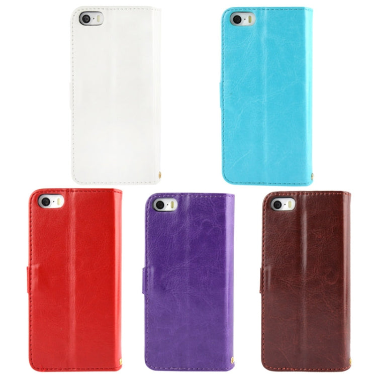 Flip Leather Case with Card Slots & Holder for iPhone 5 & 5s & SE & SE