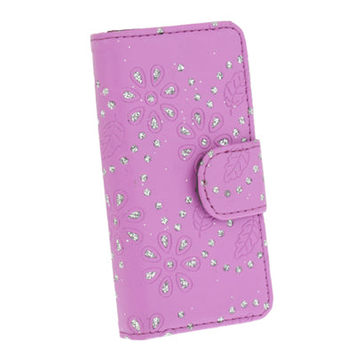 Diamond Flower Texture Flip Leather Case for iPhone 5 & 5s & SE & SE