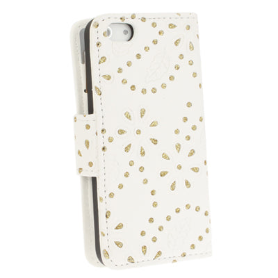 Diamond Flower Texture Flip Leather Case for iPhone 5 & 5s & SE & SE