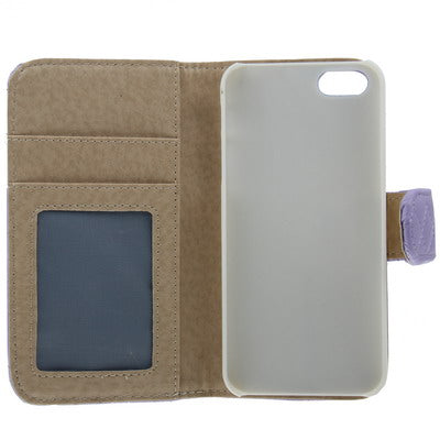 Horizontal Flip Soft Leather Case with Credit Card Slots & Holder for iPhone 5 & 5s & SE & SE