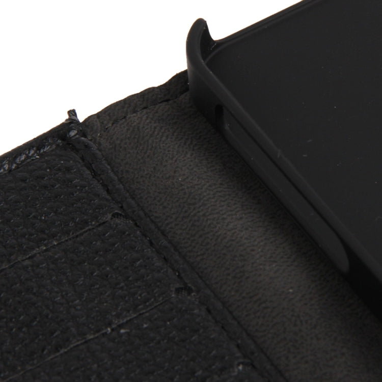 Litchi Texture PU Leather Case with Credit Card Slots & Holder for iPhone 5 & 5s & SE & SE