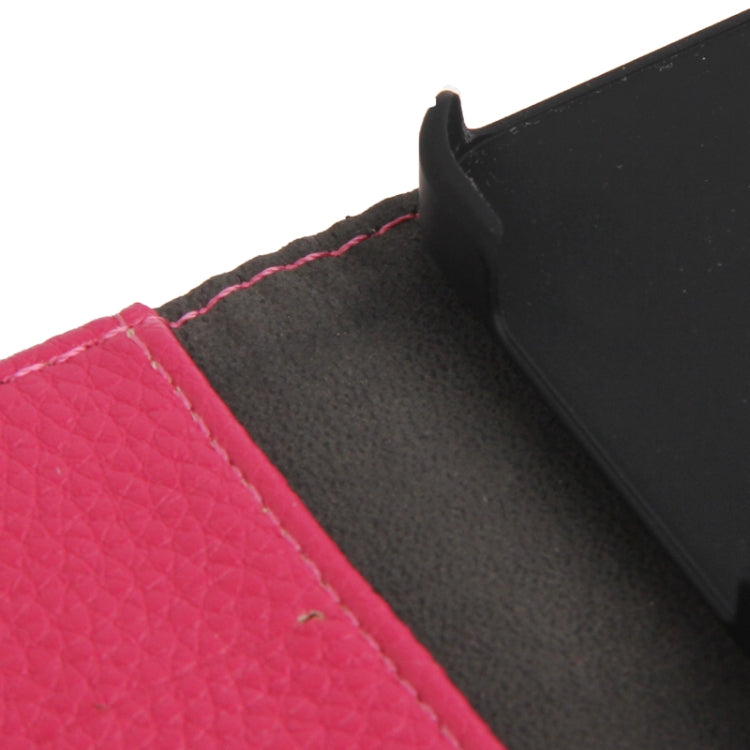 Litchi Texture PU Leather Case with Credit Card Slots & Holder for iPhone 5 & 5s & SE & SE