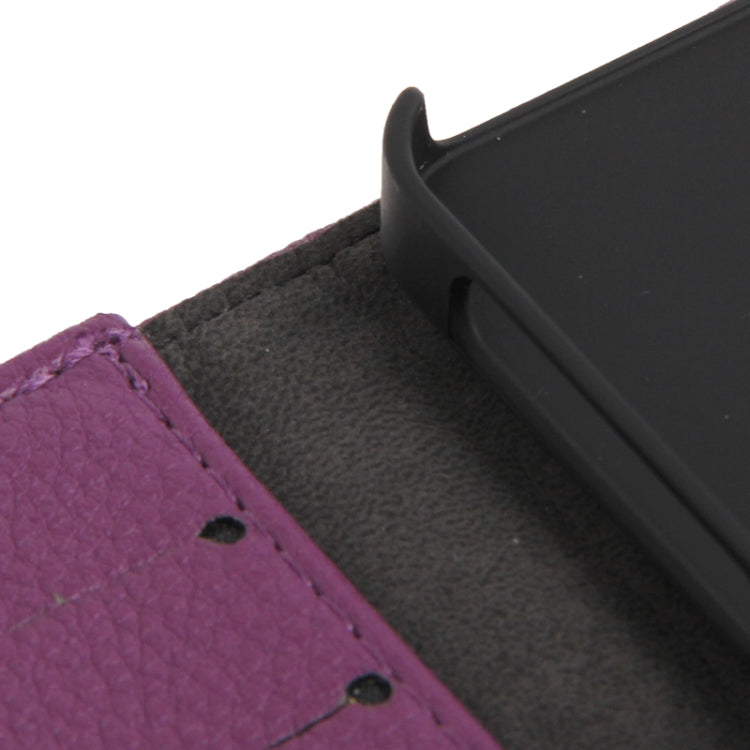 Litchi Texture PU Leather Case with Credit Card Slots & Holder for iPhone 5 & 5s & SE & SE