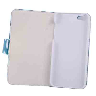 Dot Pattern Leather Case with Holder for iPhone 5
