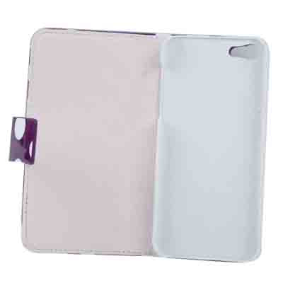 Dot Pattern Leather Case with Holder for iPhone 5