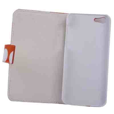 Dot Pattern Leather Case with Holder for iPhone 5