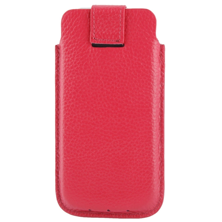 Litchi Texture Leather Case Pocket Pouch Sleeve Bag with Pull Up Tab for iPhone 5 & 5s & SE & SE & 5C