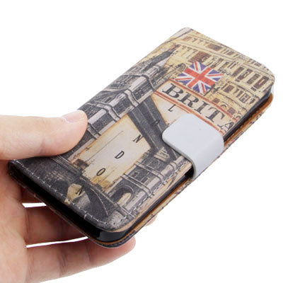 London Tower Bridge Style Leather Case for iPhone 5 & 5s & SE & SE