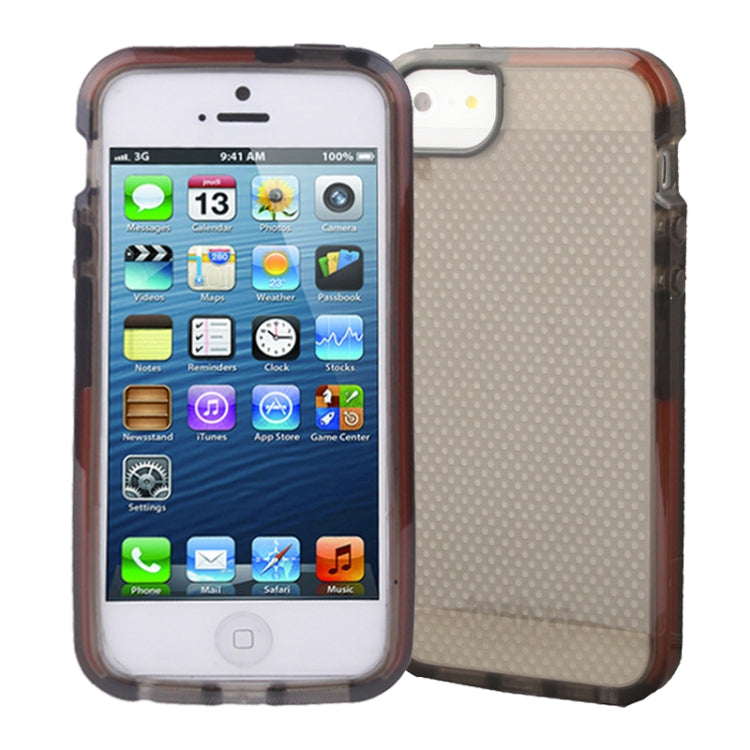 DolTech Series Mesh Pattern Translucent TPU Case for iPhone 5 & 5s & SE & SE