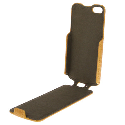Penny Round Texture Vertical Flip Leather Case for iPhone 5 & 5s & SE & SE