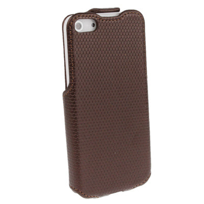Penny Round Texture Vertical Flip Leather Case for iPhone 5 & 5s & SE & SE