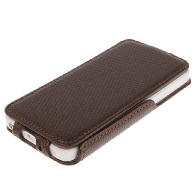 Penny Round Texture Vertical Flip Leather Case for iPhone 5 & 5s & SE & SE