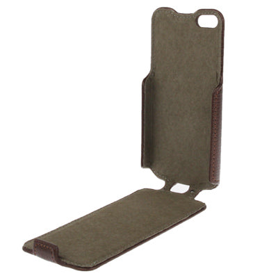 Penny Round Texture Vertical Flip Leather Case for iPhone 5 & 5s & SE & SE