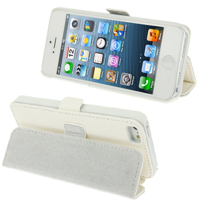 2-fold Leather Case with Holder for iPhone 5 & 5s & SE & SE