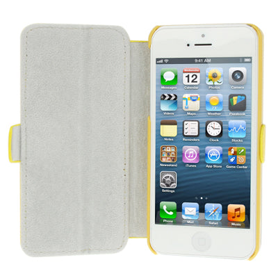 2-fold Leather Case with Holder for iPhone 5 & 5s & SE & SE