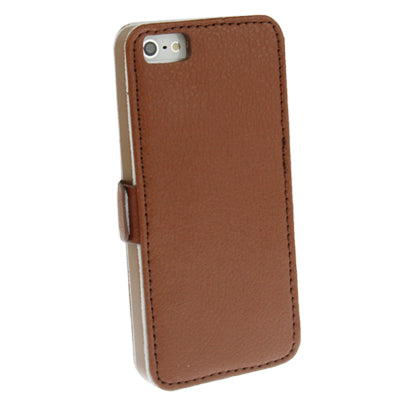 2-fold Leather Case with Holder for iPhone 5 & 5s & SE & SE