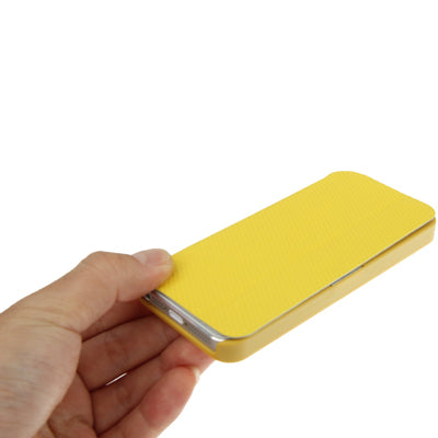 3-folding Penny Round Texture Horizontal Flip Genuine Leather Case for iPhone 5 & 5s & SE & SE