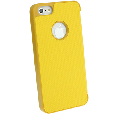 3-folding Penny Round Texture Horizontal Flip Genuine Leather Case for iPhone 5 & 5s & SE & SE