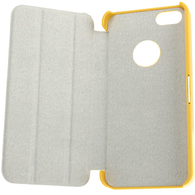3-folding Penny Round Texture Horizontal Flip Genuine Leather Case for iPhone 5 & 5s & SE & SE