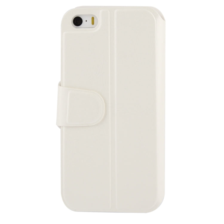 Crazy Horse Texture Leather Case with Call Display ID & Holder for iPhone 5 & 5s & SE & SE