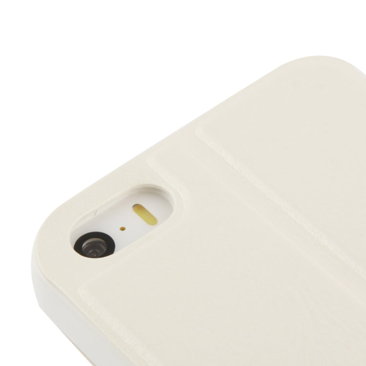 Crazy Horse Texture Leather Case with Call Display ID & Holder for iPhone 5 & 5s & SE & SE