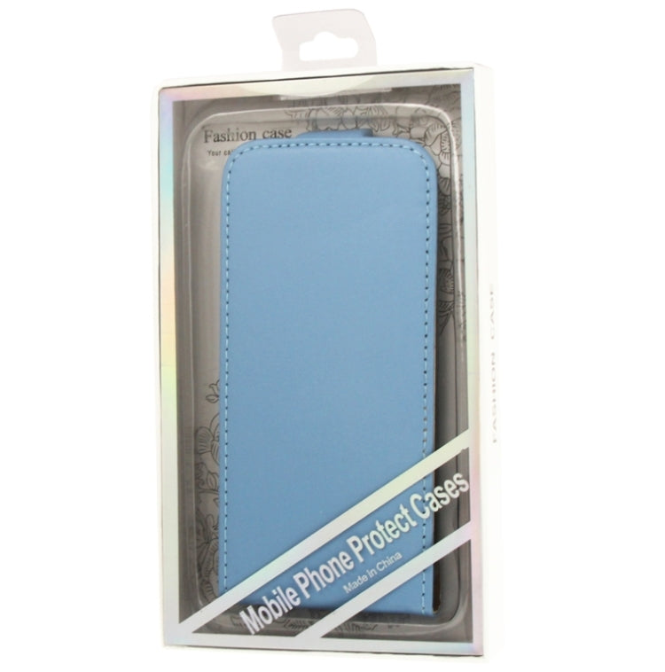 Economic Durable Genuine Leather Vertical Flip Case for iPhone 5 & 5s & SE (Blue)