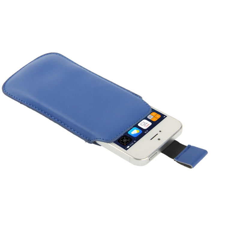 Leather Case Pocket Pouch Sleeve Bag with Pull Up Tab for iPhone 5 & 5s & SE & SE & 5C