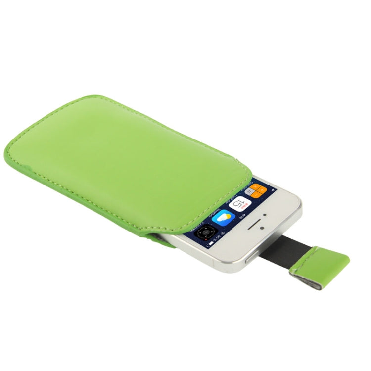Leather Case Pocket Pouch Sleeve Bag with Pull Up Tab for iPhone 5 & 5s & SE & SE & 5C