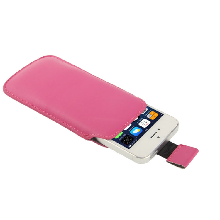 Leather Case Pocket Pouch Sleeve Bag with Pull Up Tab for iPhone 5 & 5s & SE & SE & 5C