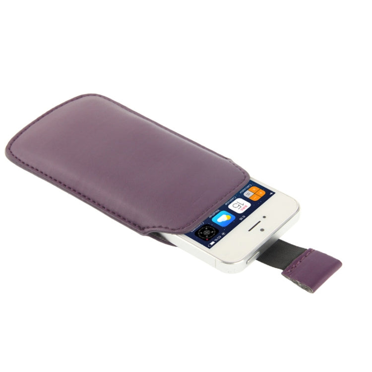 Leather Case Pocket Pouch Sleeve Bag with Pull Up Tab for iPhone 5 & 5s & SE & SE & 5C