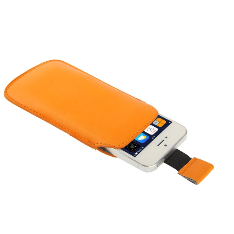 Leather Case Pocket Pouch Sleeve Bag with Pull Up Tab for iPhone 5 & 5s & SE & SE & 5C