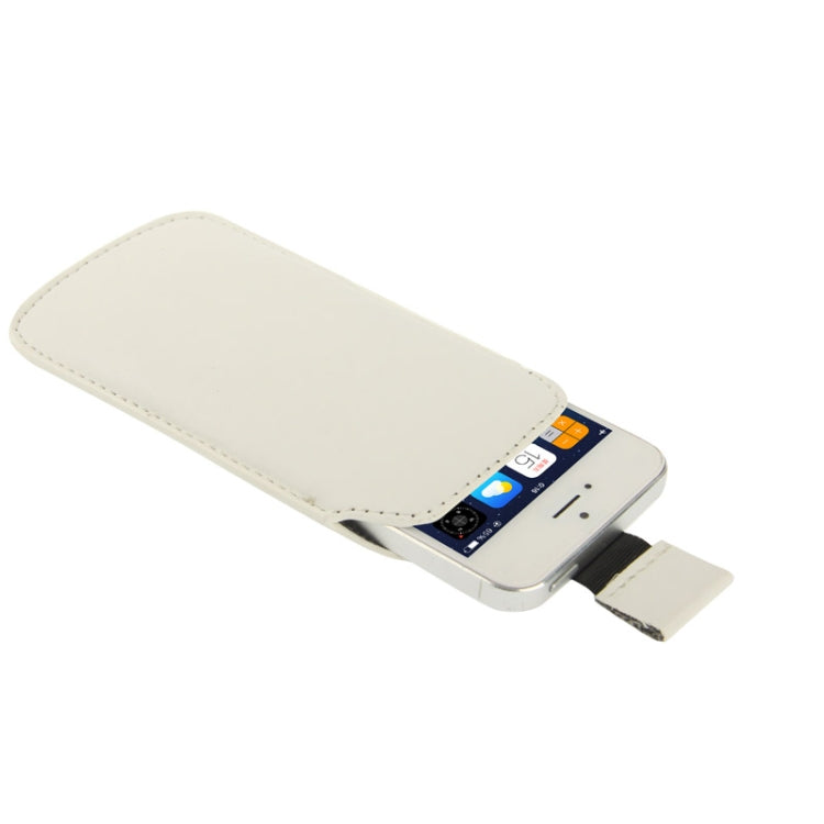 Leather Case Pocket Pouch Sleeve Bag with Pull Up Tab for iPhone 5 & 5s & SE & SE & 5C