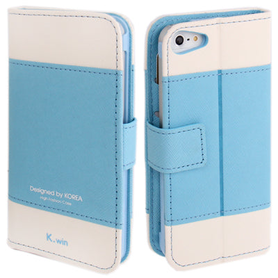 Level Open Leather Case with Holder & Credit Card Slots for iPhone 5