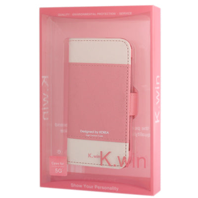 Level Open Leather Case with Holder & Credit Card Slots for iPhone 5