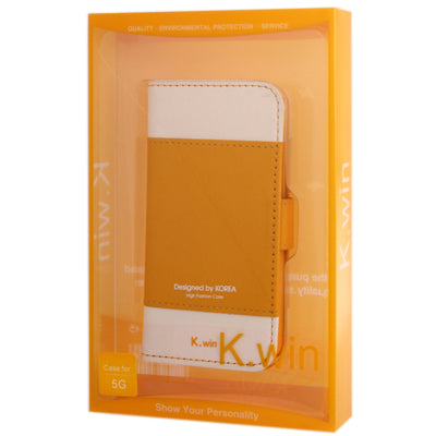 Level Open Leather Case with Holder & Credit Card Slots for iPhone 5
