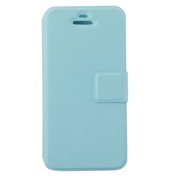 Silk Texture Leather Case with Credit Card Slot & Holder for iPhone 5 & 5