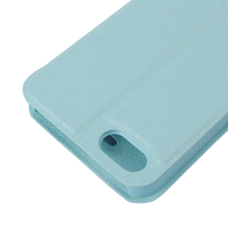 Silk Texture Leather Case with Credit Card Slot & Holder for iPhone 5 & 5